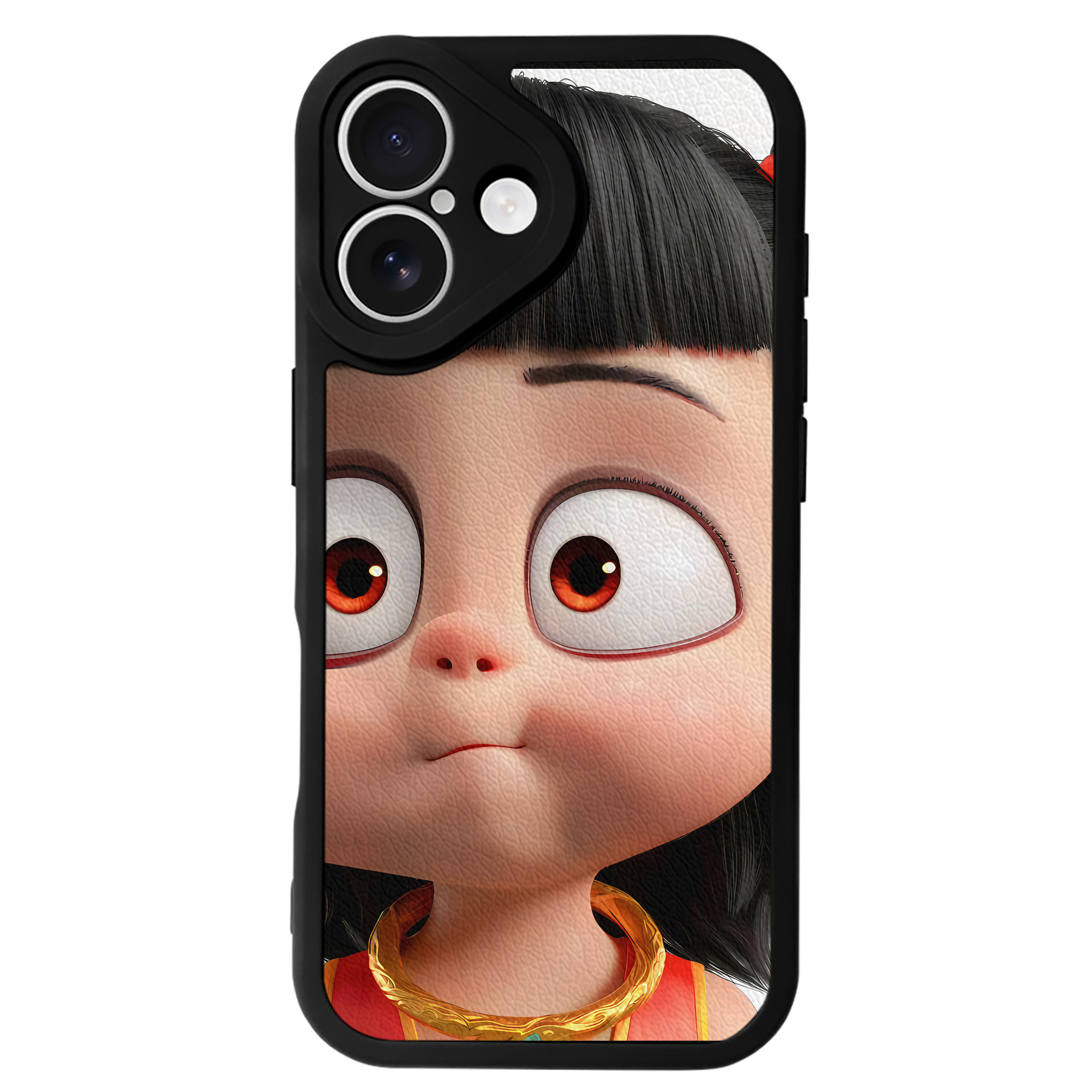 （画像用） Ne Zha 2 ナタ 魔童の大暴れ 【iPhone 16シリーズ対応】シリコンスマホケース（レザー調） 材質：シリコン